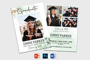 Graduation Announcement Template, a Card Template by Designscozy (Thumbnail 2 of 5)