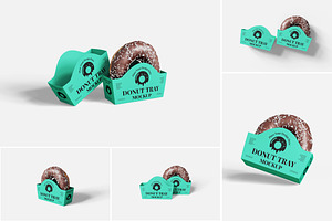 Donut Tray Mockup Set, an Advertising Mockup by Indah