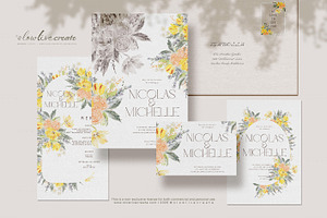 Bloom | Wedding Watercolor Florals, an Invitation Template by slowlivecreate