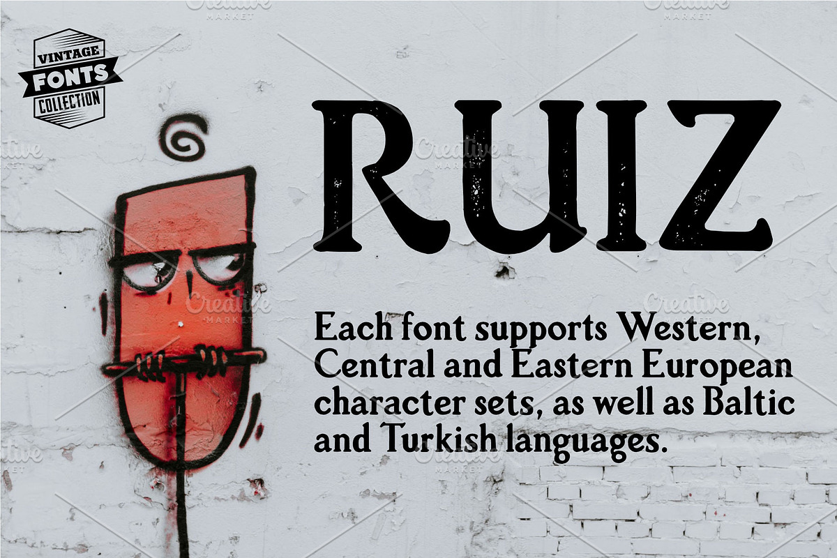Ruiz - 2 vintage fonts preview 2