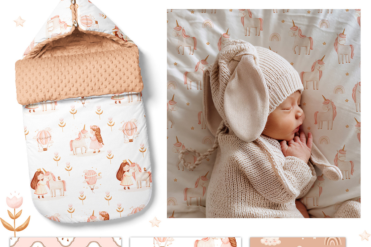 The Little Princess baby collection, a Decorative Illustration by polikarpovaart (Photo 15 of 20)