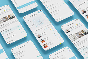 Home Cleaning, Clean Booking App, an App Template by nagaredesignstudio
