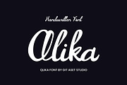 Qlika Script Font, a Handwritten Font by gitasetstudio (Thumbnail 1 of 6)