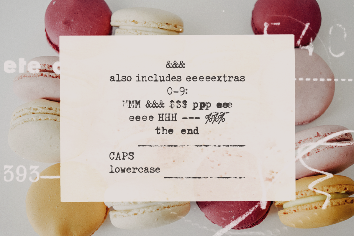 Fletcher Typewriter Font & Extras preview 7