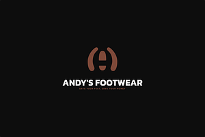 Letter A Footwear Logo