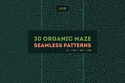 Organic Maze Seamless Patterns, a Pattern Graphic by dvtchk (Thumbnail 2 of 12)