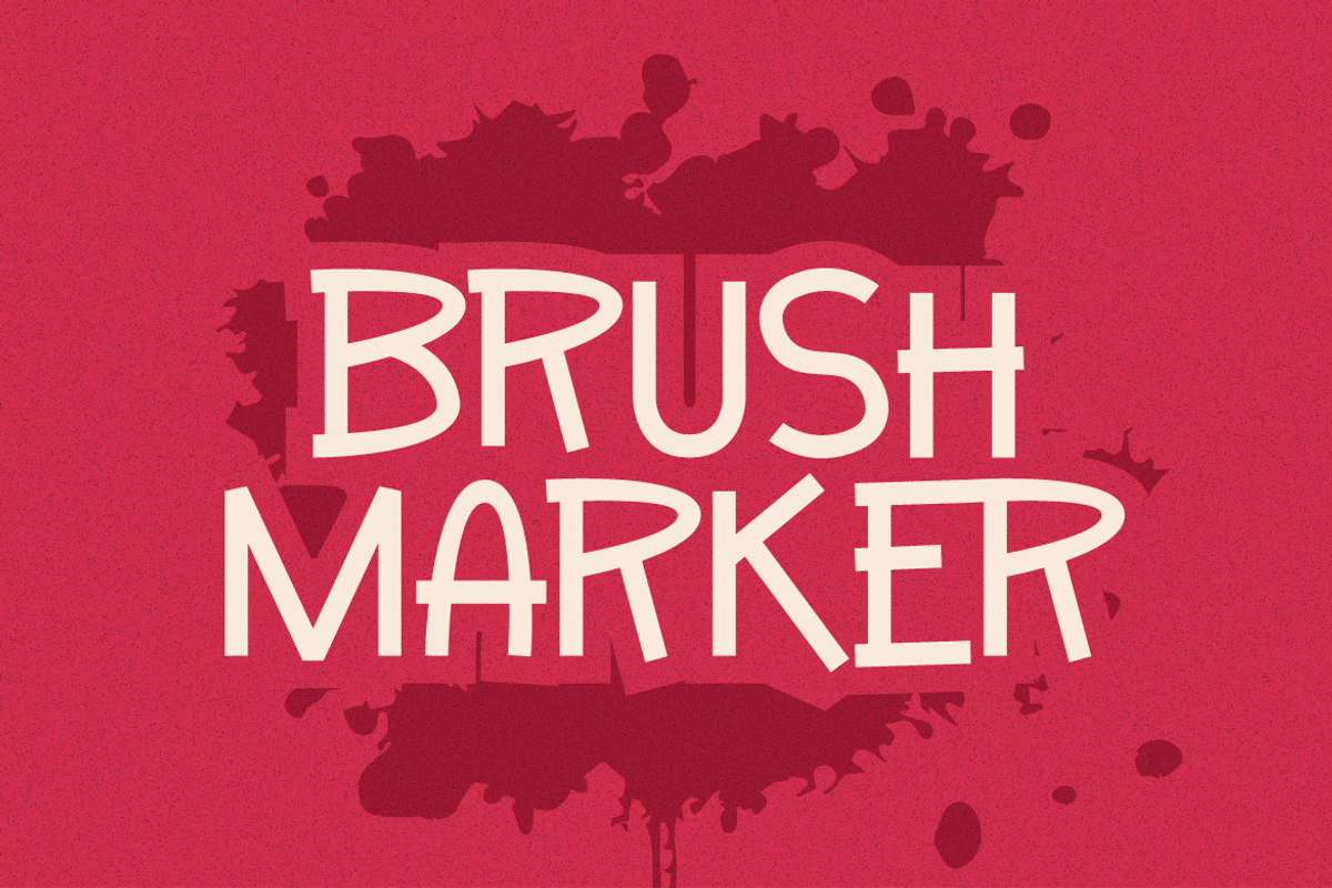 Gerabiko - Marker Font, a Sans Serif Font by QR Design Studio (Photo 2 of 6)