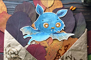 Bat cute characters, an Animal Illustration by JaneLane (Thumbnail 5 of 5)