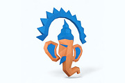 Ganesha Wall trophy - 3d papercraft, a Templates & Theme by PAPER amaze (Thumbnail 2 of 2)