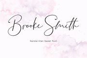 NEW Brooke Smith Script, a Script Font by mightype (Thumbnail 1 of 8)