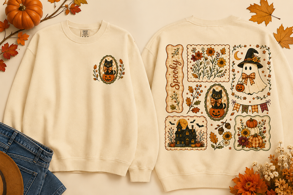 Spooky Vibes Cottagecore Fall PNG, an Object Graphic by Daisy Design (Photo 3 of 3)