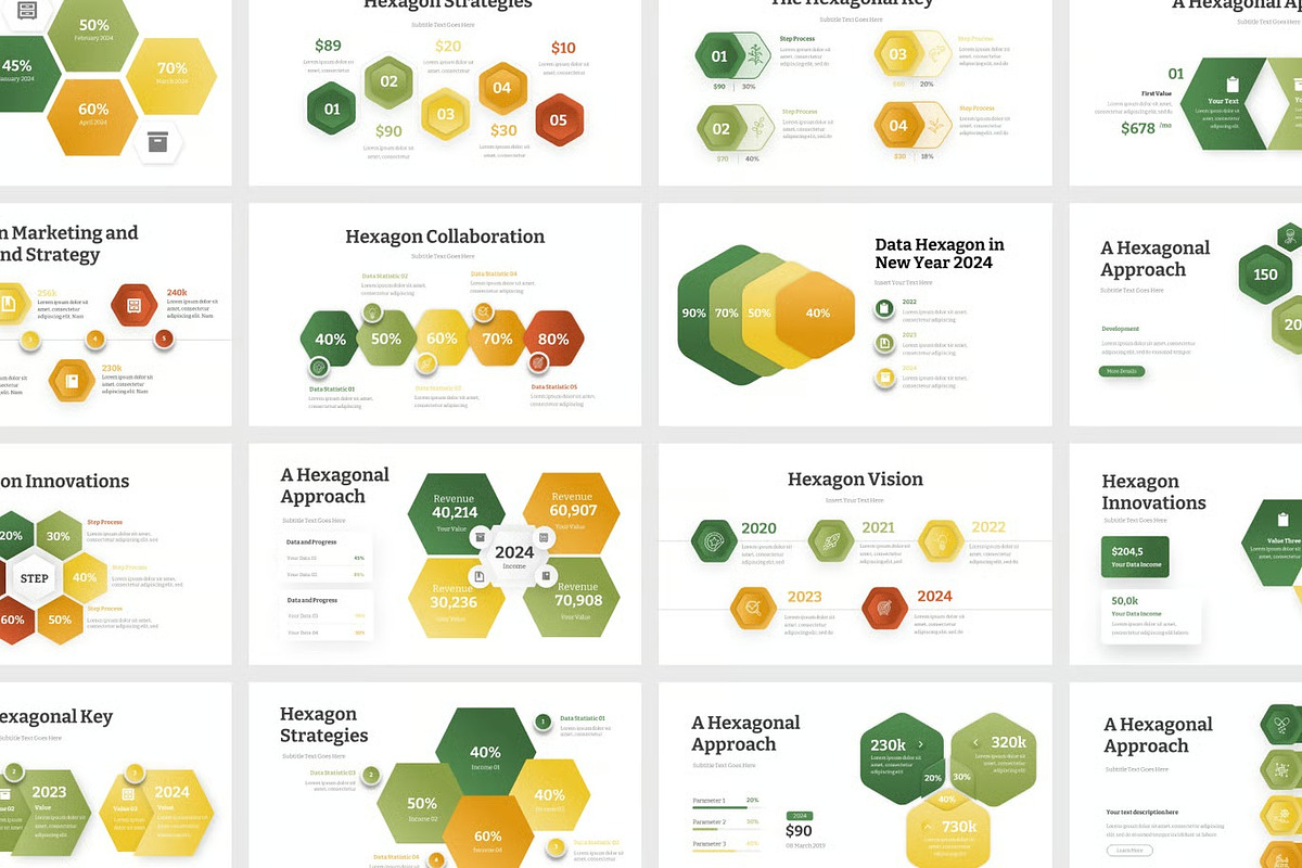 Hexagon Infographic Google Slides, a Presentation Template by Fit-tee (Photo 2 of 2)
