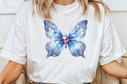 Cute Diamond Butterfly Clipart, an Illustration by CraftArtStudio (Thumbnail 4 of 6)