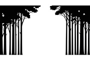 Forest Frame Silhouette SVG Bundle, an Illustration by jahid234 (Thumbnail 12 of 51)