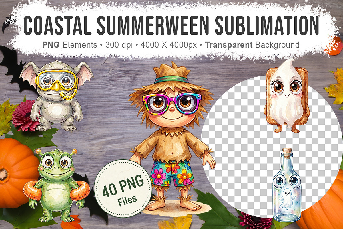 Coastal Summerween Sublimation, a Seasonal Illustration by Artnoy (Photo 1 of 18)