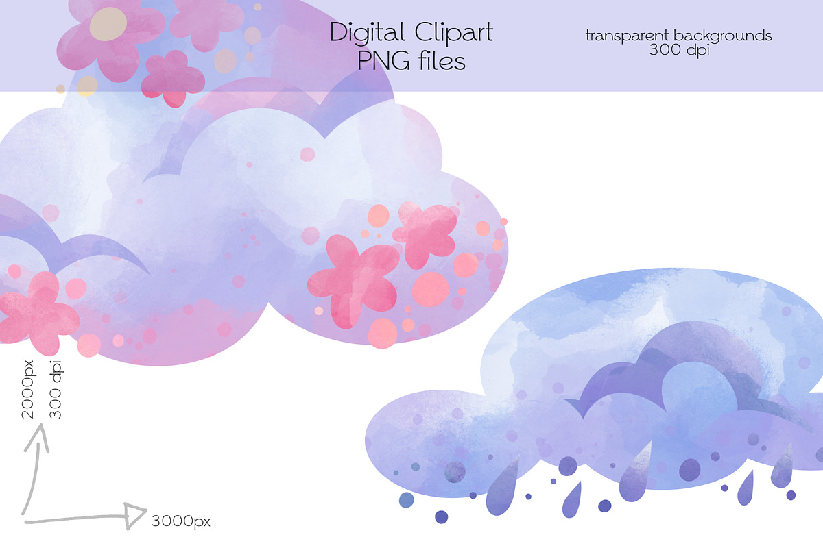 Cartoon Weather Clipart, an Illustration by OllyKo Art (Photo 6 of 8)