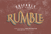 Rumble Vintage Editable Text Effect, a Brushes & More by Brainwave (Thumbnail 1 of 2)