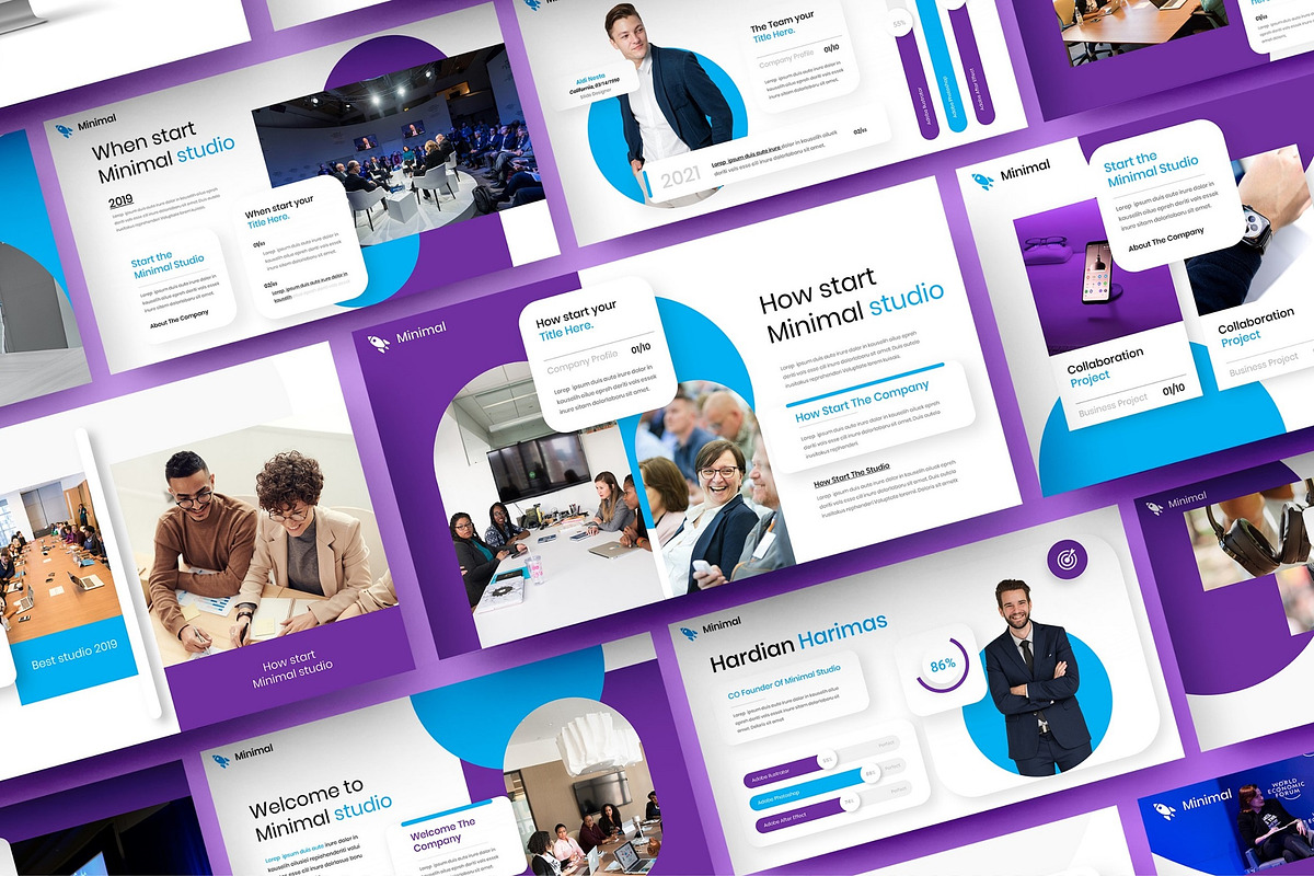 Minimal – Business Keynote Template, a Presentation Template by Dens Creative Studio (Photo 1 of 6)