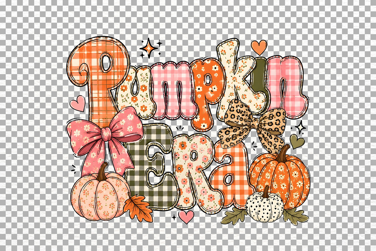 Pumpkin PNG Autumn Sticker Tshirt, a Seasonal Illustration by SugarCloudStudioArt (Photo 6 of 6)