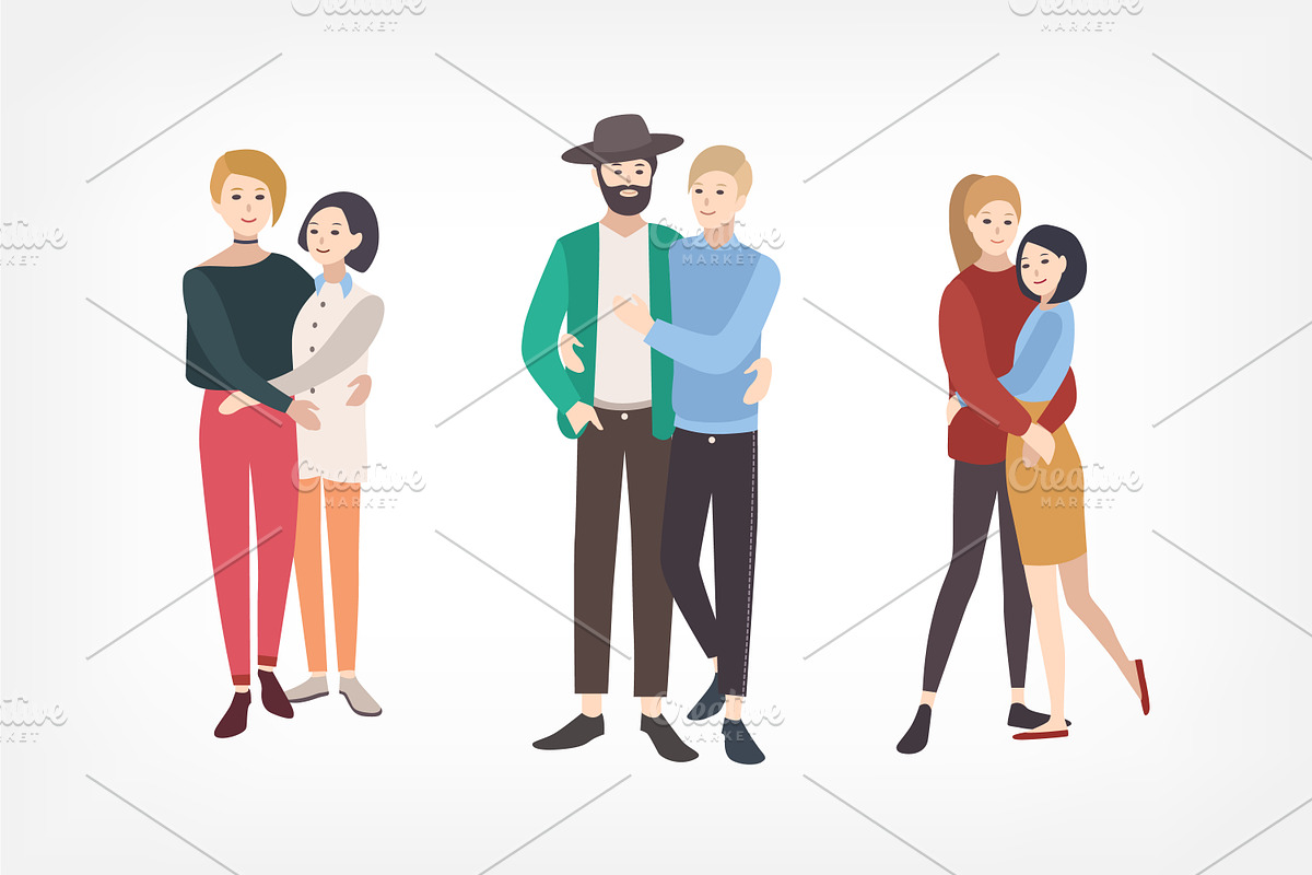 Set of LGBT couples, a Person Illustration by Good Studio (Photo 3 of 4)