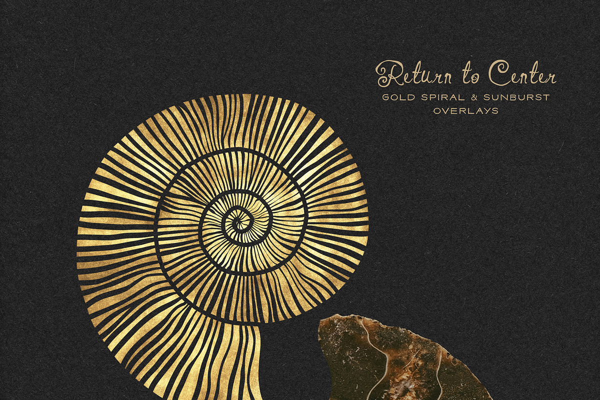 Gold Spiral & Sunburst Overlays, an Object Graphic by alonahaidash (Photo 2 of 13)
