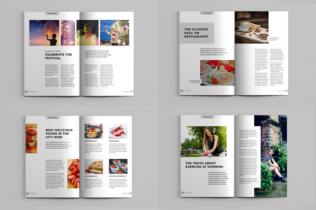 Minimal Lifestyle Magazine Template, a Magazine Template by xtratimebd (Photo 4 of 4)
