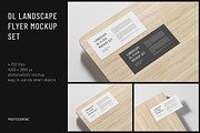 DL Landscape Flyer Mockup Set, a Product Mockup by professorinc (Thumbnail 1 of 5)