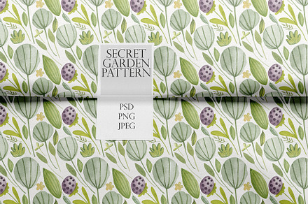 Secret garden floral pattern