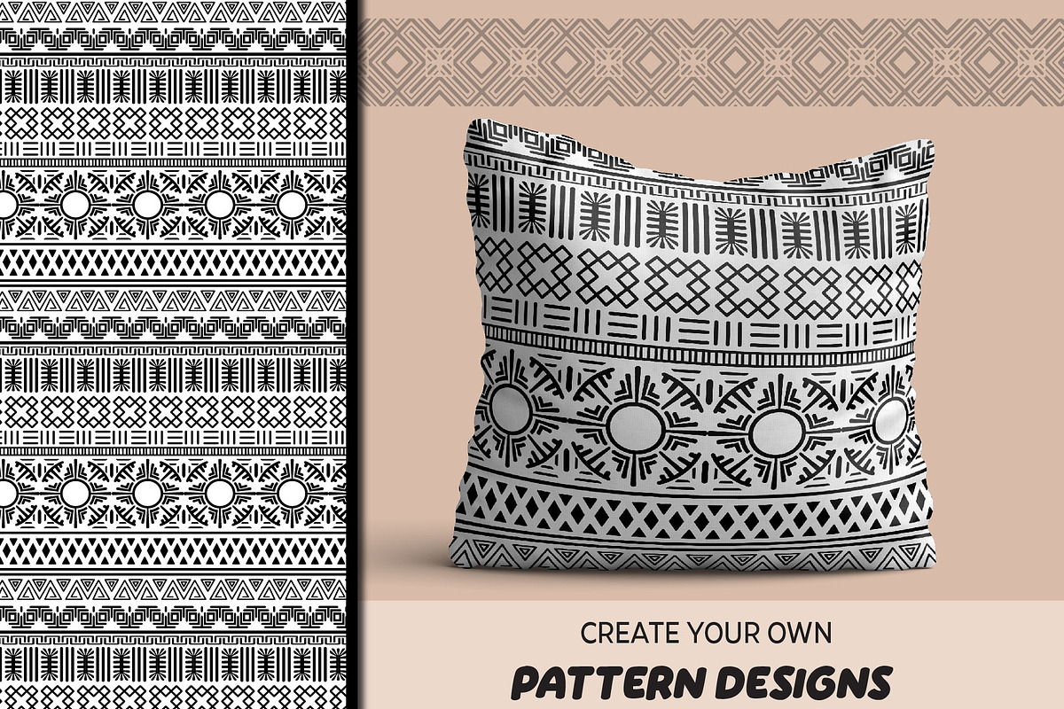 110 Ethnic Pattern Brushes, a Brush Add-On by Elinorka (Photo 7 of 10)