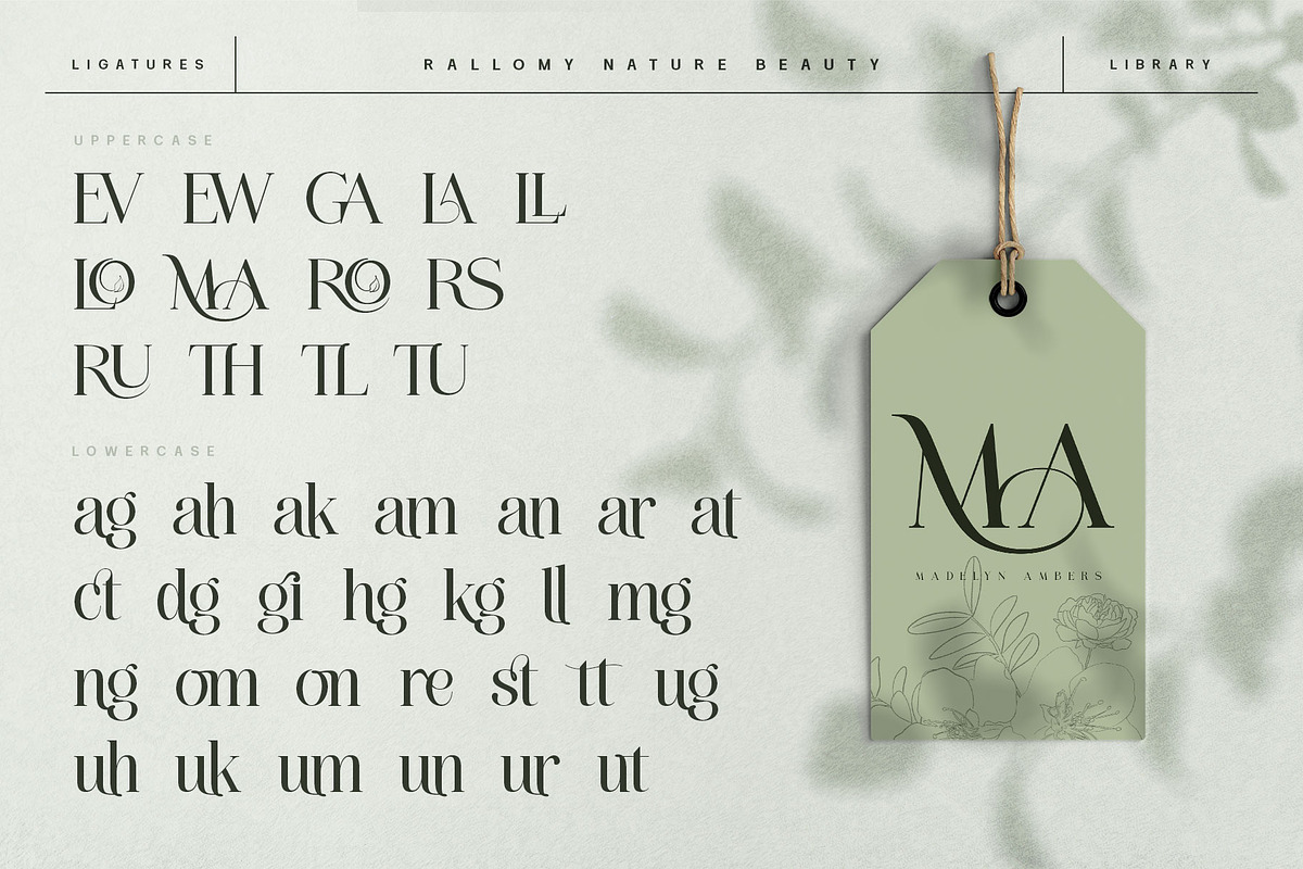 Rallomy Nature Beauty Serif, a Serif Font by alit design (Photo 13 of 15)