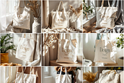 50 Fashion Tote Bag Mockups PSD Bund, a Mockup by MockupShopi (Thumbnail 9 of 10)