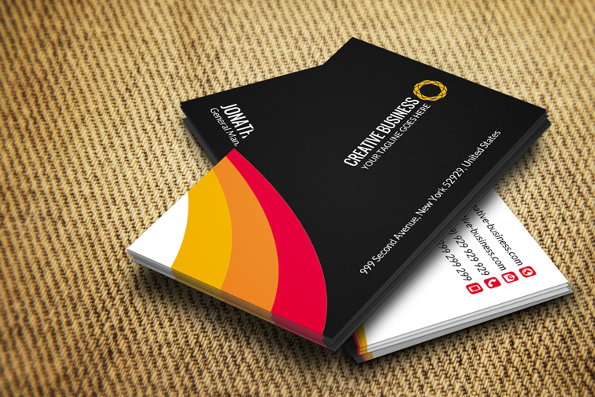 Corporate Bisiness Card CM034, a Business Card Template by annozio (Photo 2 of 4)