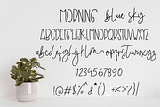 Morning blue sky, a Handwritten Font by cocodesign (Thumbnail 4 of 8)
