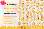 Cute ButterBeer Soda Seamless, a Background Graphic by K.JackArtwork (Thumbnail 3 of 8)