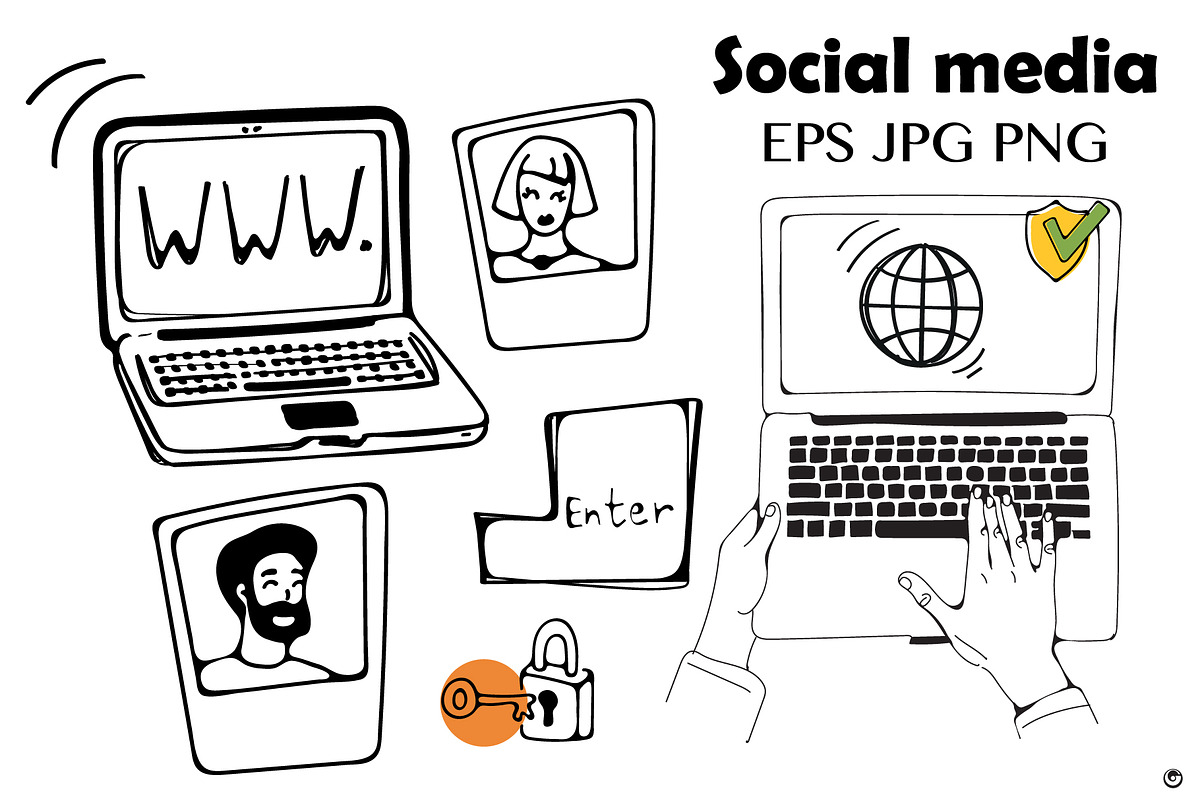 Social media, an Object Illustration by Olillia (Photo 4 of 8)