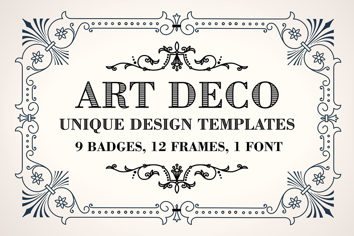 ArtDeco Badges & Frames, an Object Graphic by Pgmart (Photo 2 of 8)