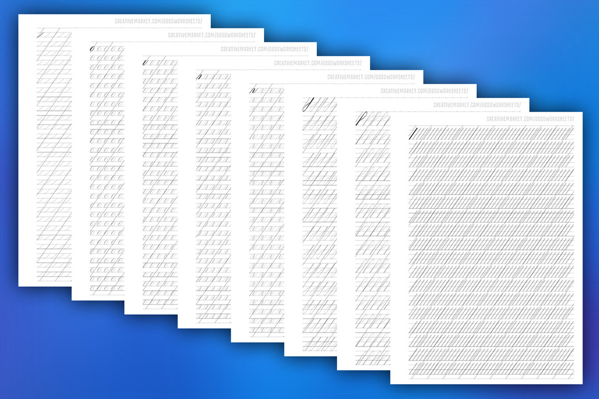 Basic strokes of lowercase letters, a Stationery Template by Good Worksheets (Photo 2 of 3)