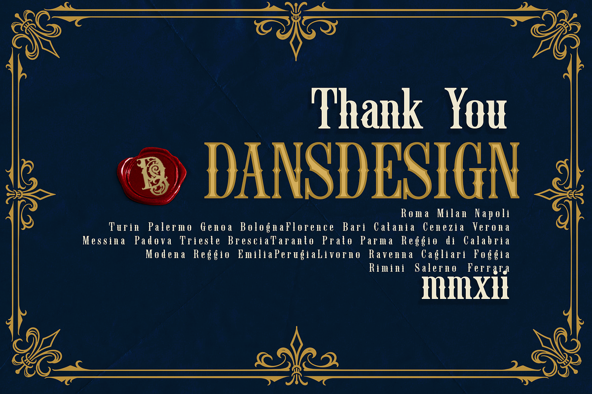 Aniques Blacklleter, a Blackletter Font by dansdesign (Photo 8 of 8)