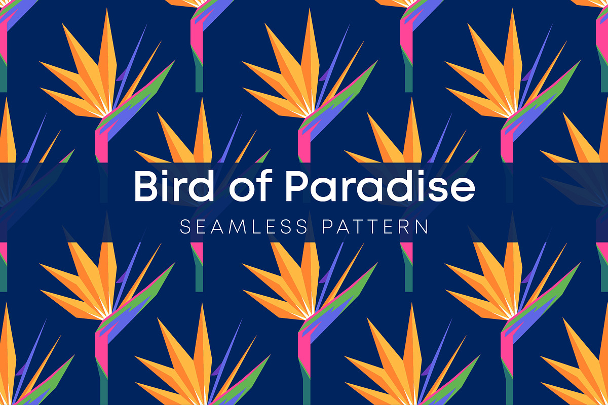 Bird Of Paradise Pattern, a Pattern Graphic by Pure Design (Photo 1 of 2)
