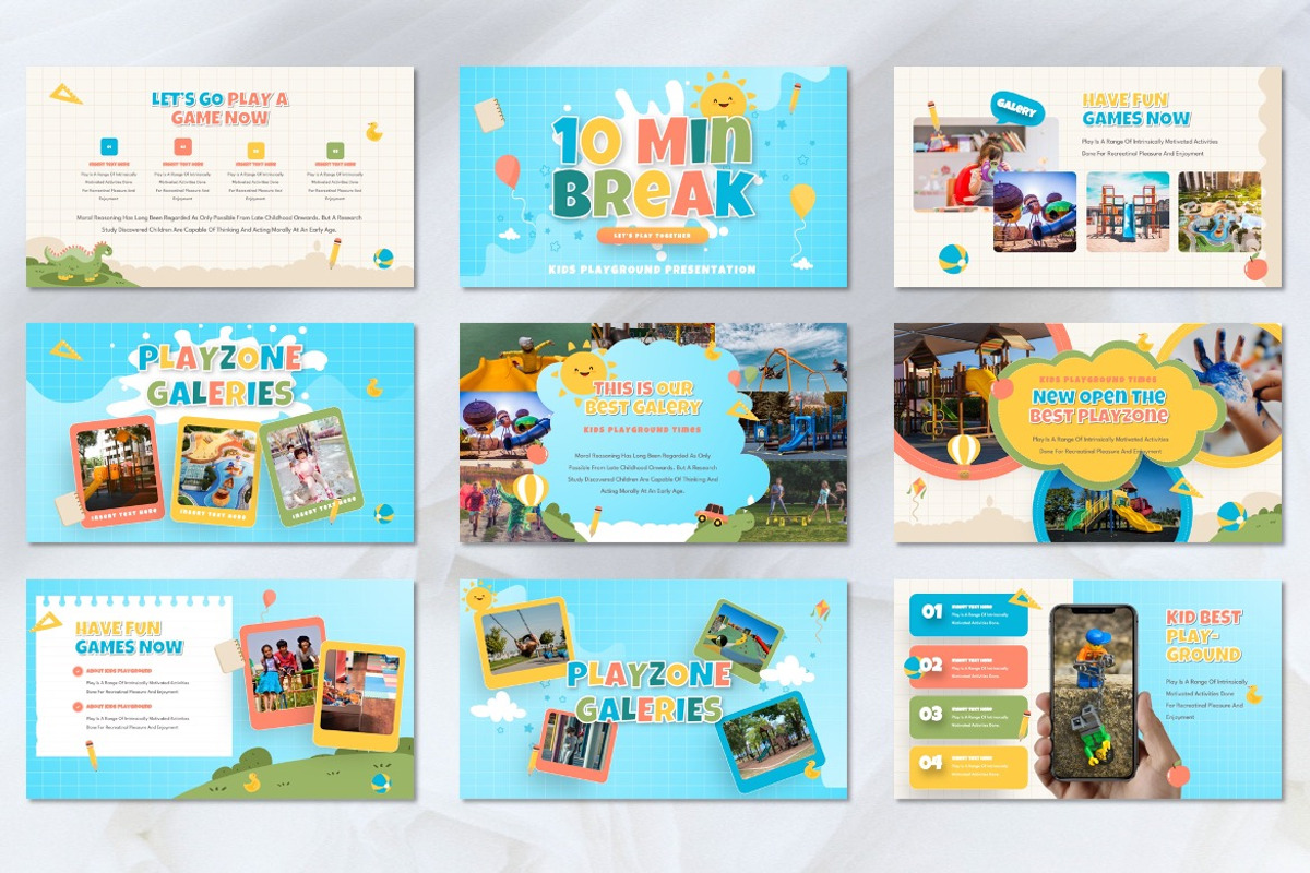 Playzone- KidsPlayground Powerpoint, a Presentation Template by Dhabee (Photo 8 of 8)