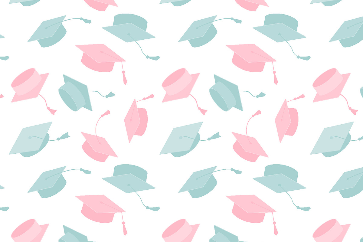 Gender Reveal Graduate Patterns Set, a Pattern Graphic by Toltemara (Photo 2 of 3)