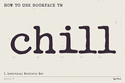 Bookface TM – Dynamic Grunge-y Type, a Slab Serif Font by Type Mania (Thumbnail 5 of 11)