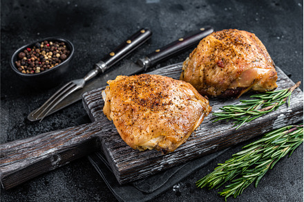 Spicy Bbq grilled chicken thighs on, a Food & Drink Photo by composter-box@mail.ru