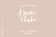 Naomi Blake, a Script Font by BlueRobinDesignShop (Thumbnail 1 of 20)