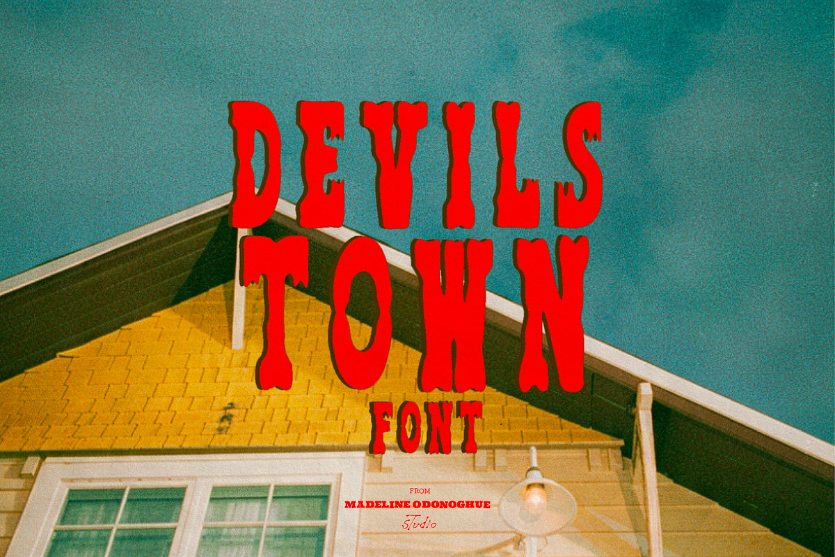 Devils Town | Vintage Horror Font, a Handwritten Font by Madeline ODonoghue Design (Photo 4 of 11)