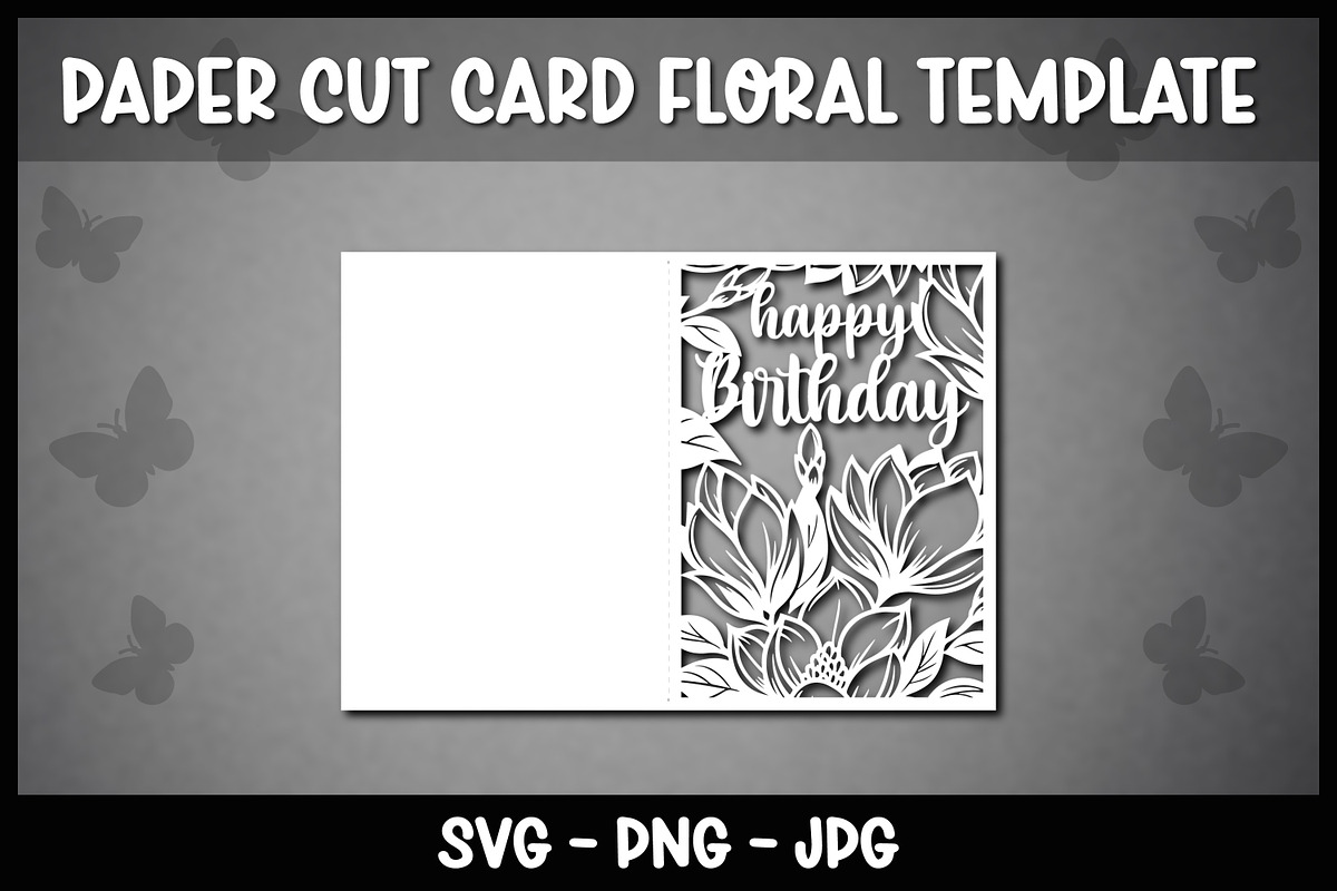 6 Floral Happy Birthday cards, a Graphic by Reddish Design (Photo 6 of 7)
