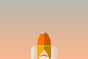 Spacecraft Launch, an Illustration by Krugmann (Thumbnail 2 of 2)