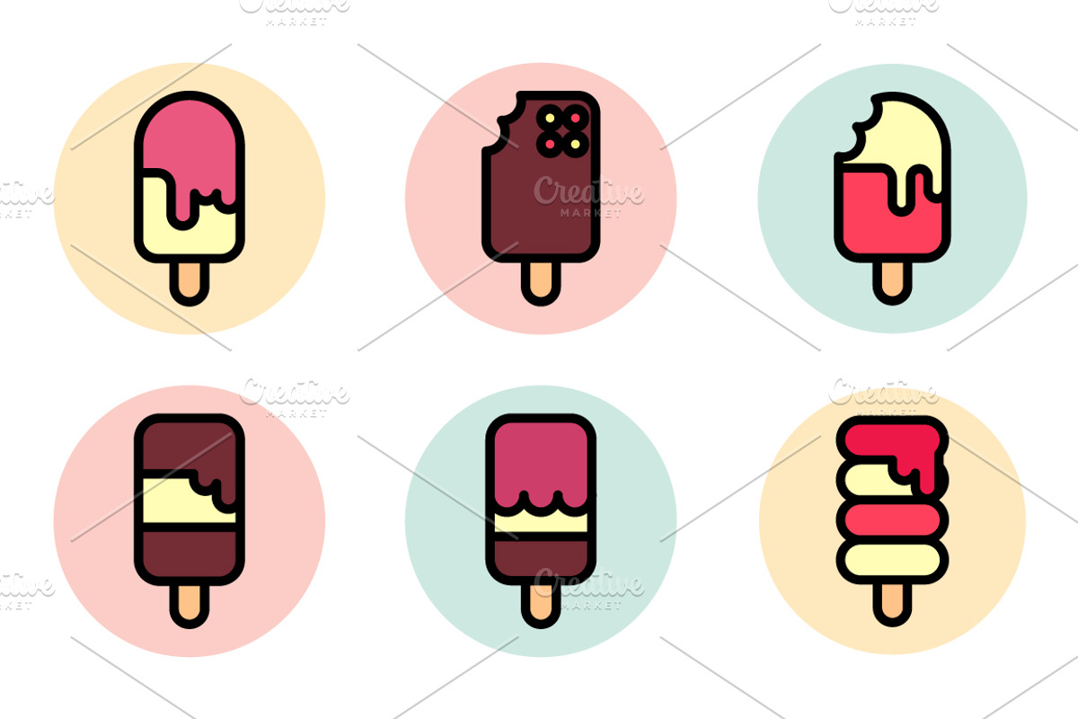 Ice Cream Clipart, an Outline Icon by lavinialorena (Photo 3 of 3)