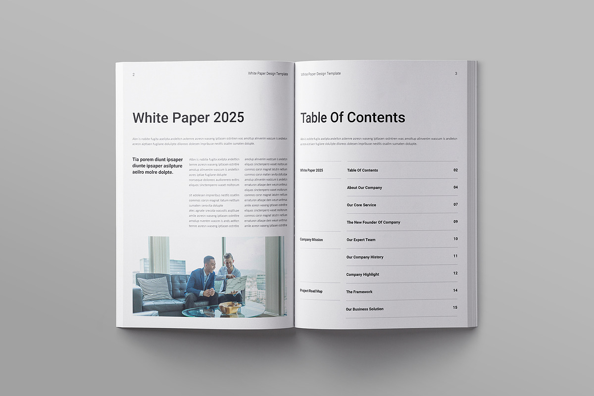 Business White Paper Template preview 2