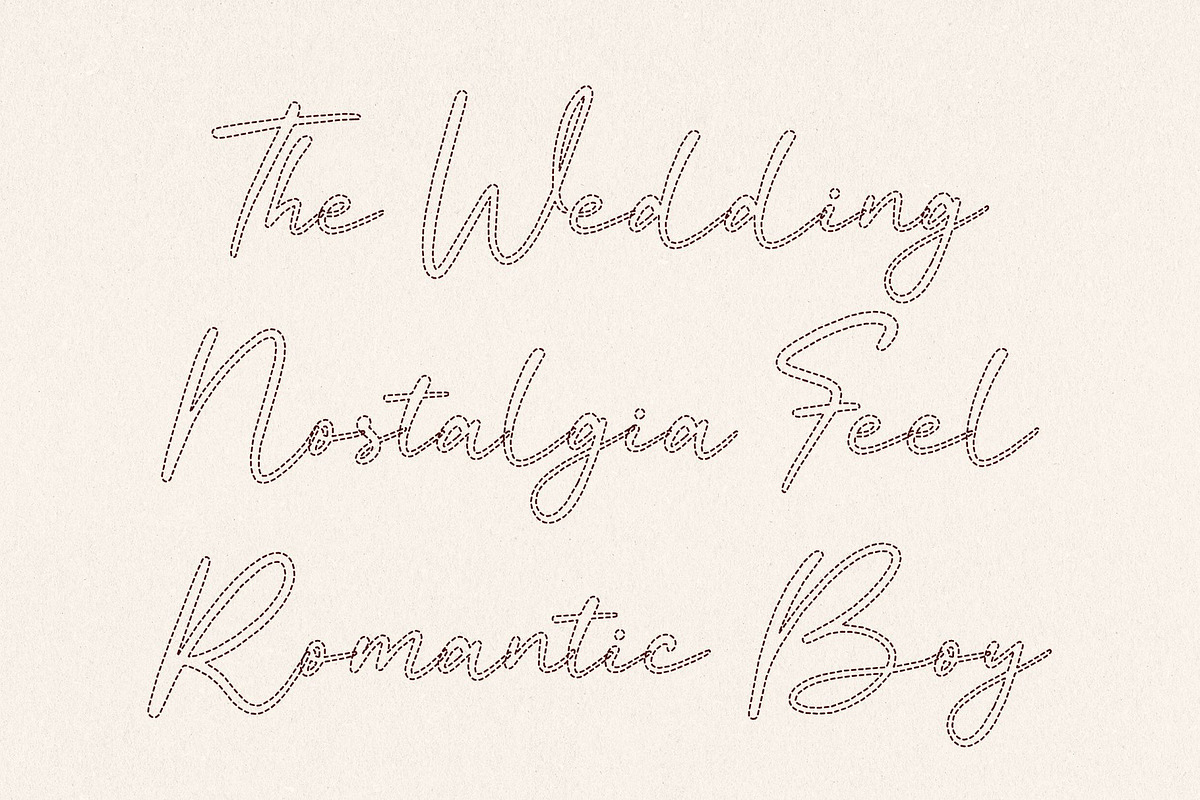 Calaya Dashed, a Script Font by Craft Supply Co. (Photo 3 of 8)
